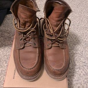 Red Wing Moc Toe Boots